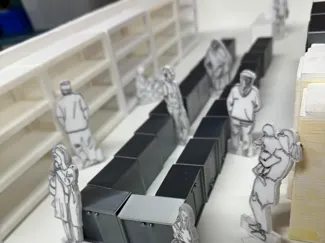 1:10 scale industrial shelving - Model warehouse 