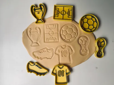 FIFA World Cup soccer cookie cutter set