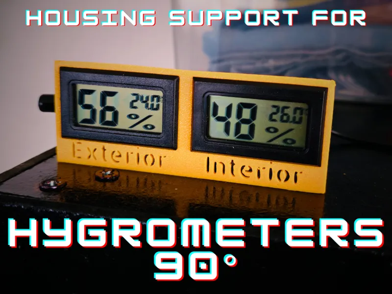 Housing Support for Hygrometers with 90° Tilt
