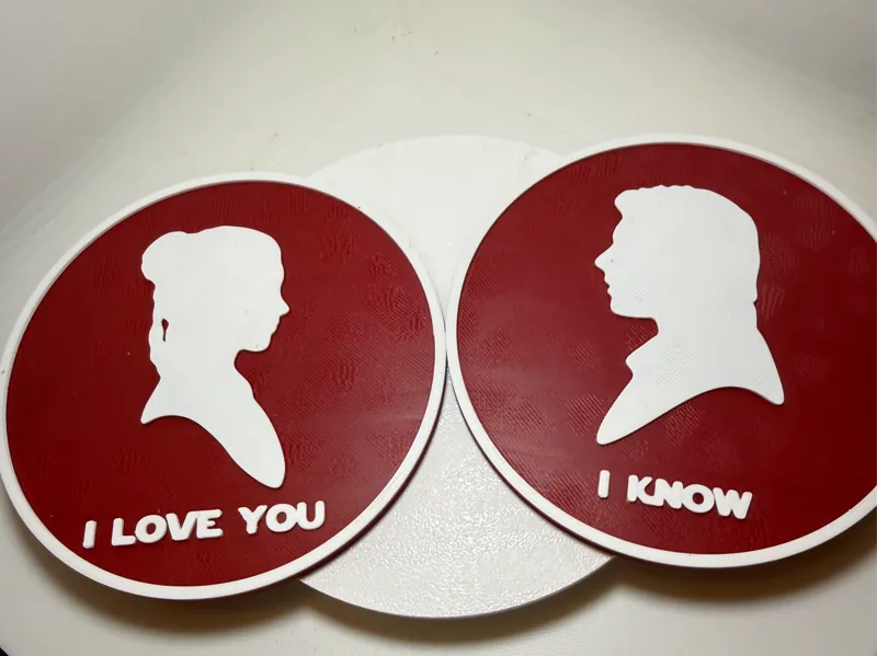 I Love You I Know Star Wars Coaster (Raised)
