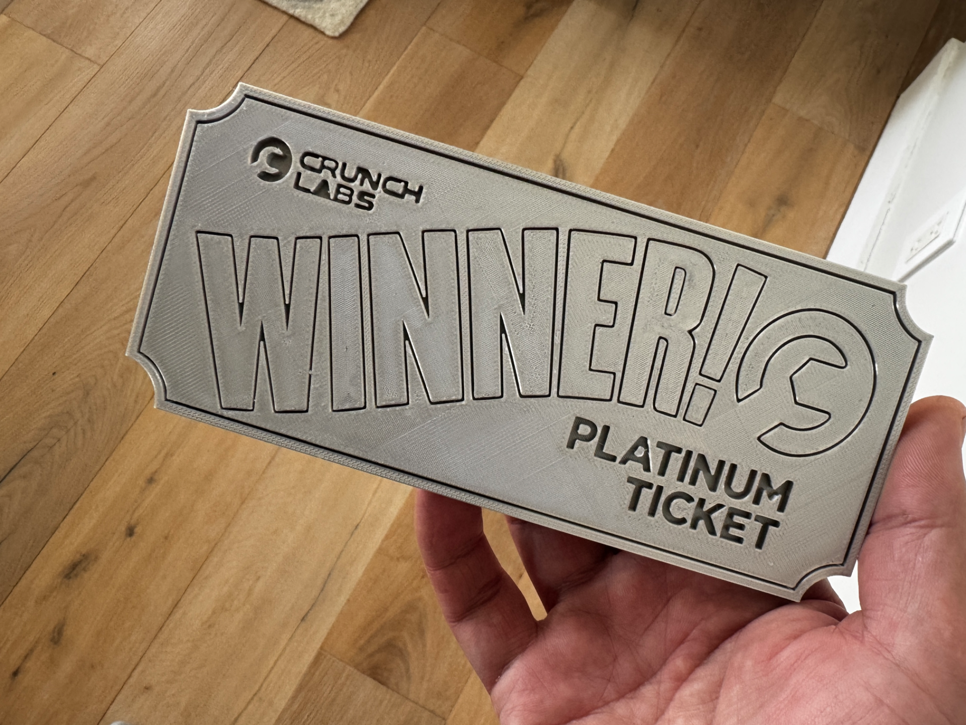 CrunchLabs Platinum Ticket Replica