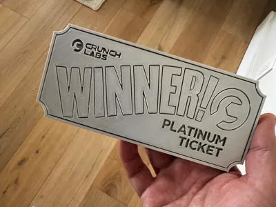 CrunchLabs Platinum Ticket Replica