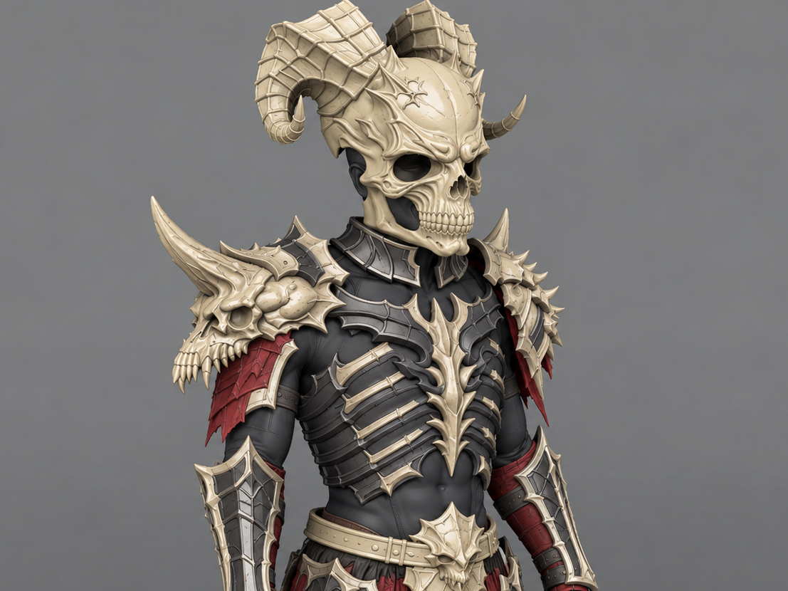Wearable Cosplay Diablo 3 Necromancer Skeleton - 1