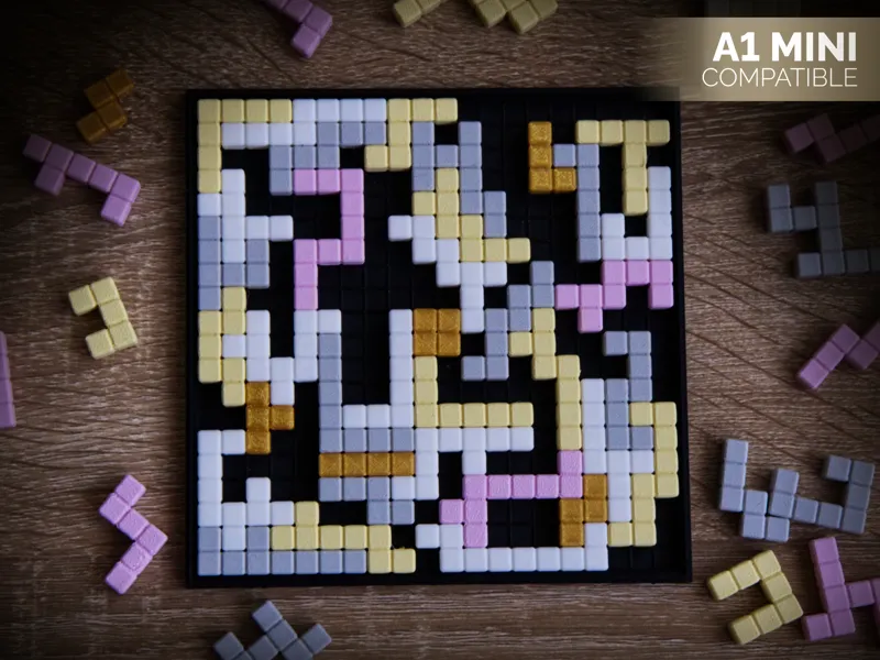 Adult Geometric Puzzle – A Tetris-Inspired Jigsaw 