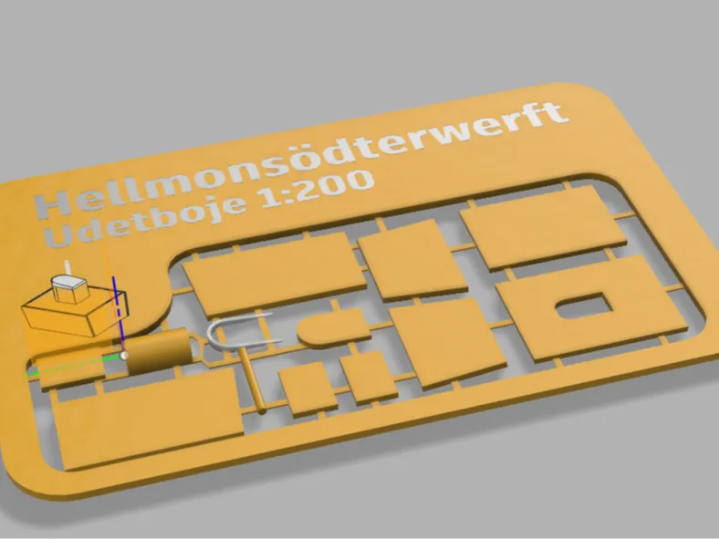Udetboje 1:200 Scheckkarten kit 