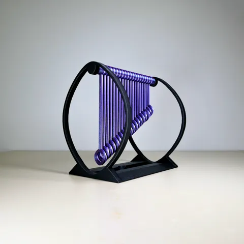 Pendulum Wave Toy with 2 pendula sets view 3