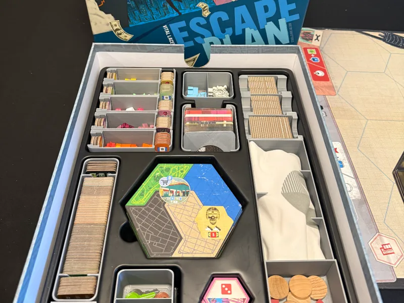 Escape Plan Board Game Insert