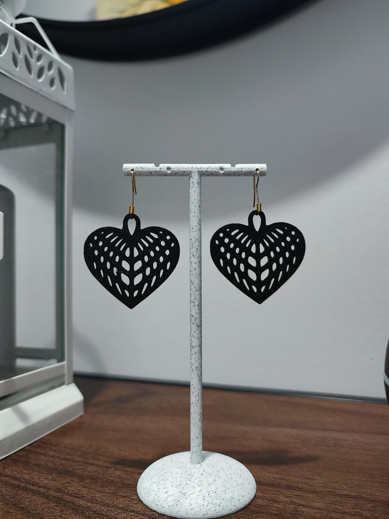 Aretes Corazón Filodendro view 2