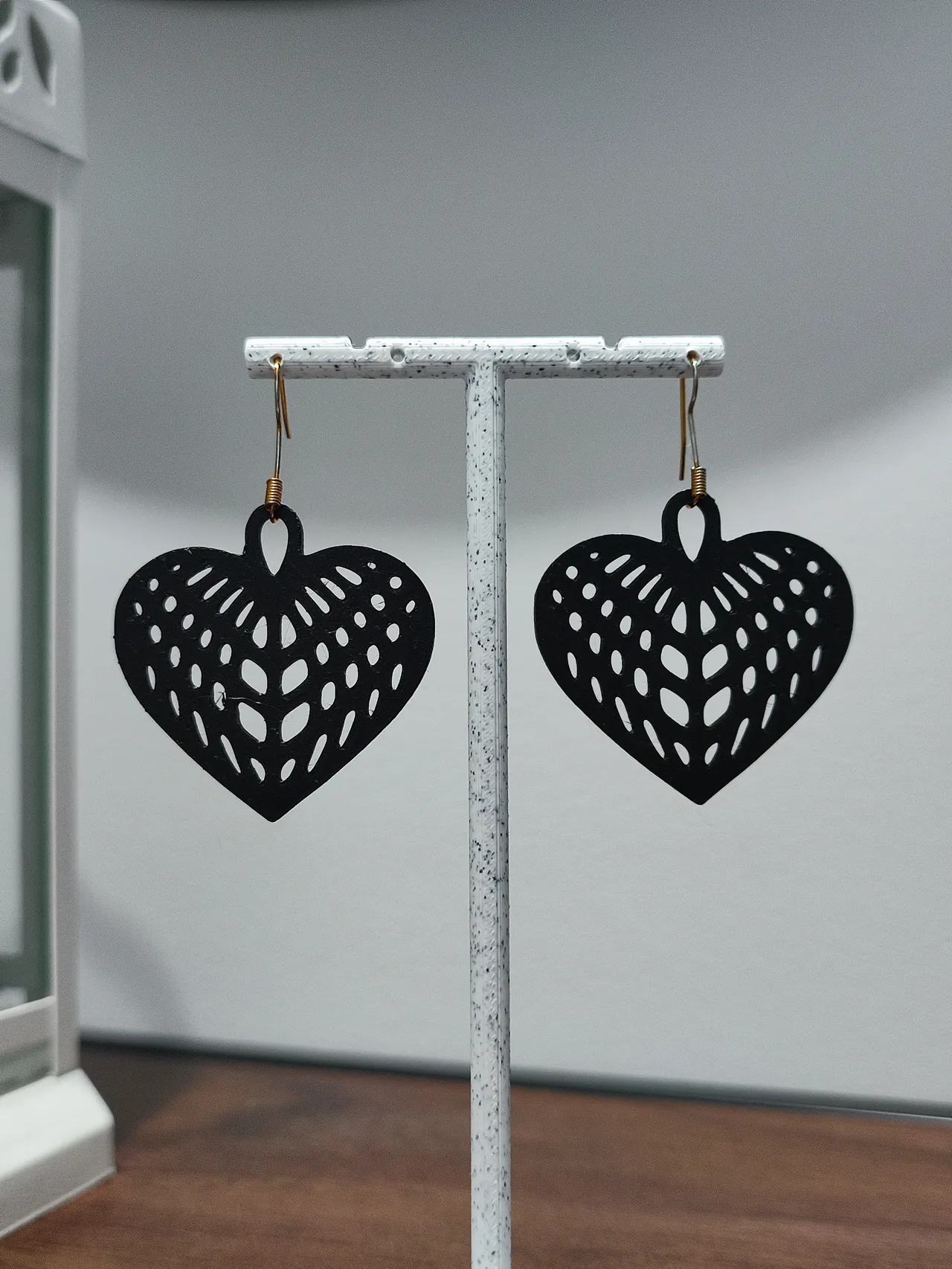 Aretes Corazón Filodendro view 3