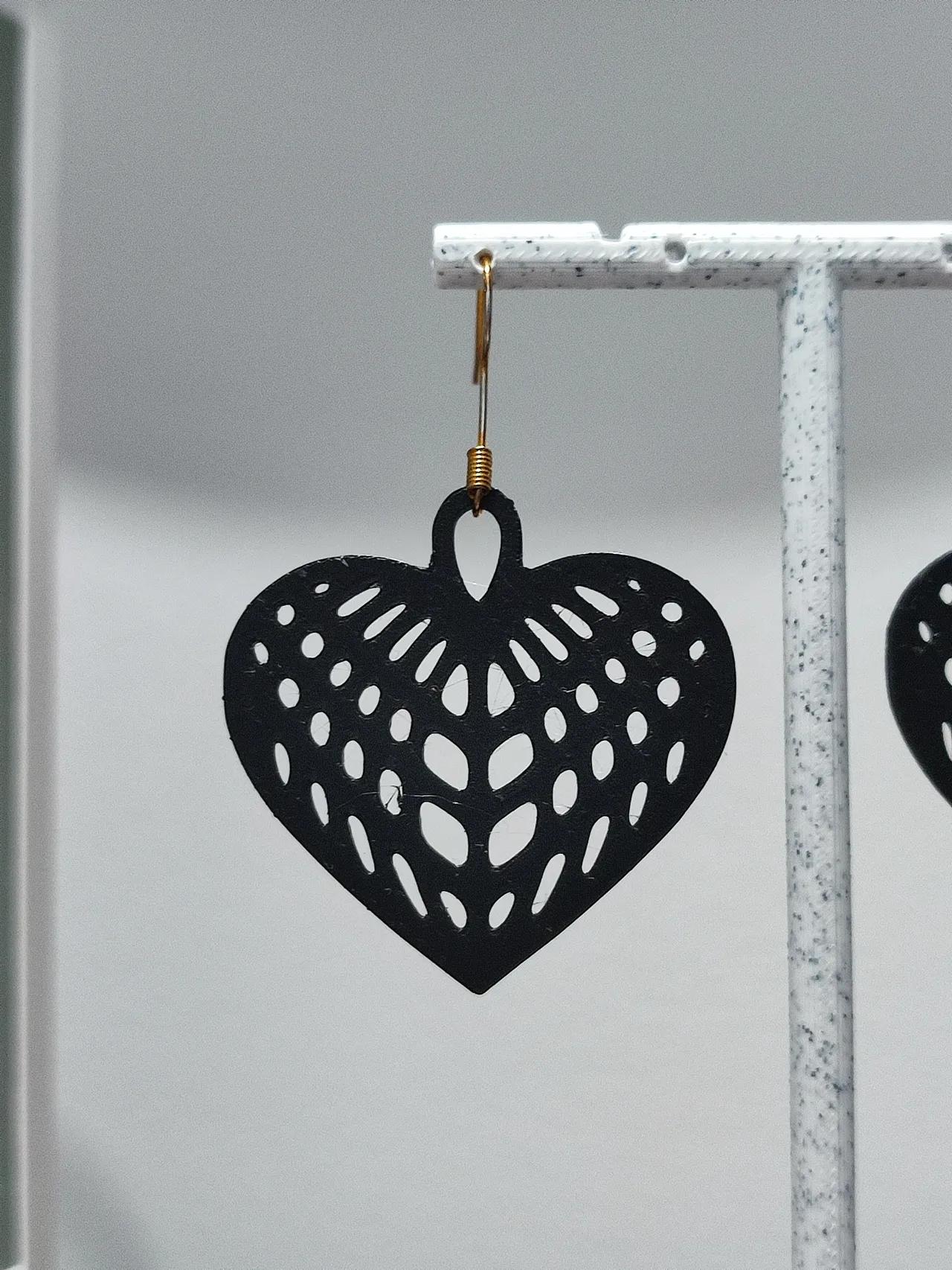 Aretes Corazón Filodendro view 4