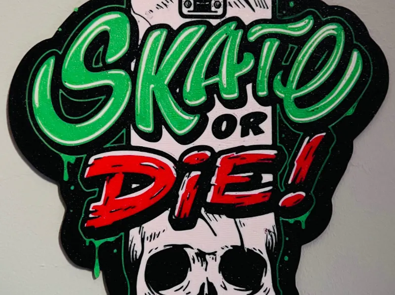 Wall Art Skate Or Die