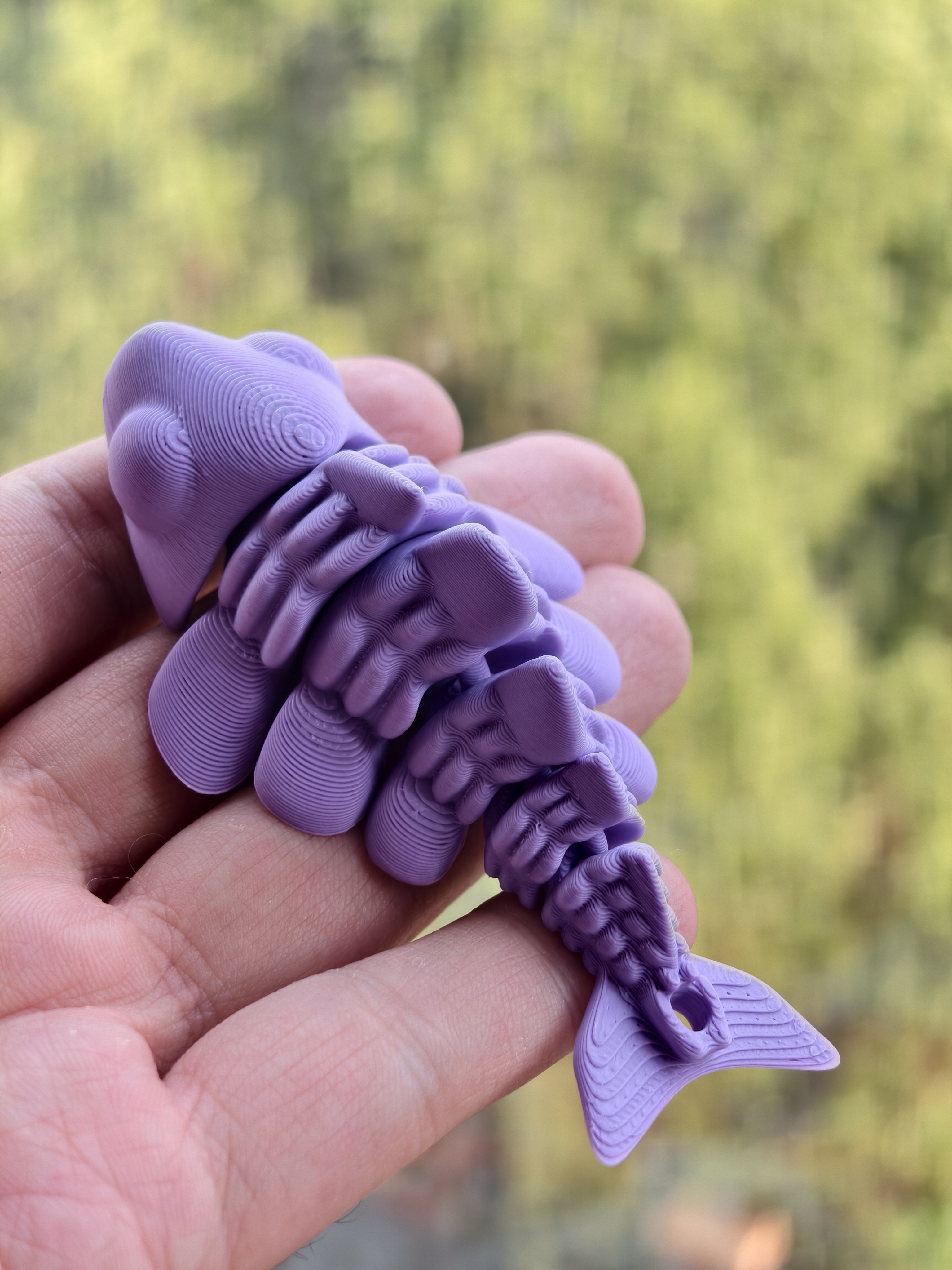 Miniatura 2 do modelo 3D 双色富贵福气小鱼挂件，无需支撑