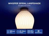 0.2mm layer, 1 walls, 0% infill, 180mm tall