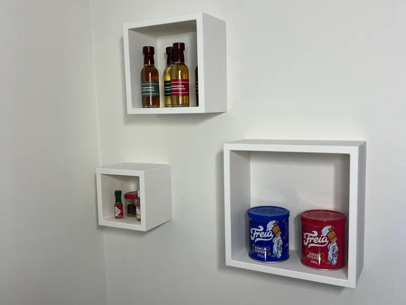 Floating square shelfs - Different sizes