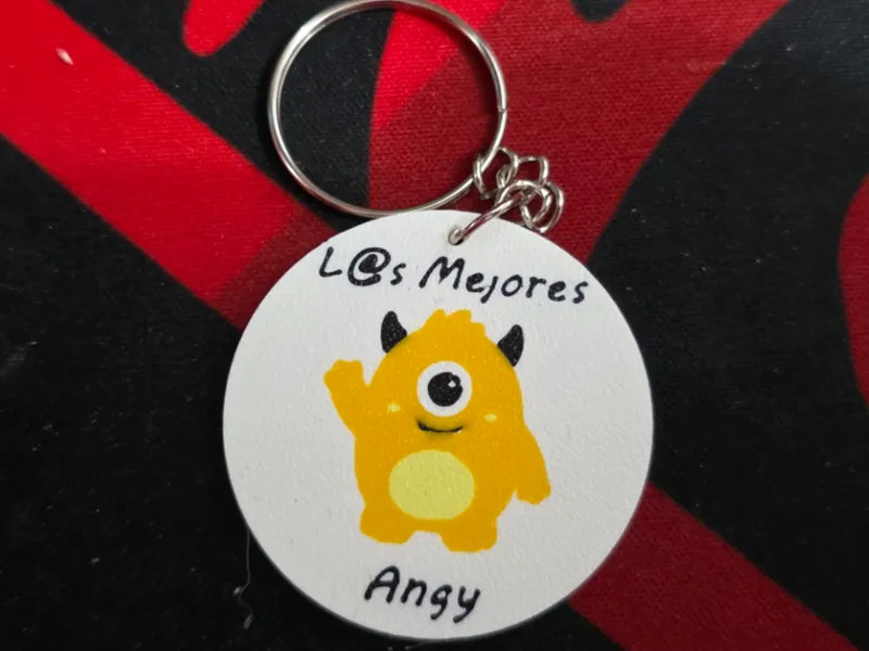 Cute Monster Name Keychain - Customizable
