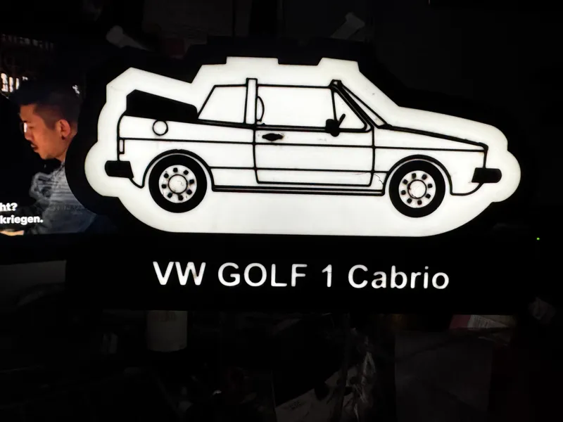 VW Golf 1 Cabrio Lampe