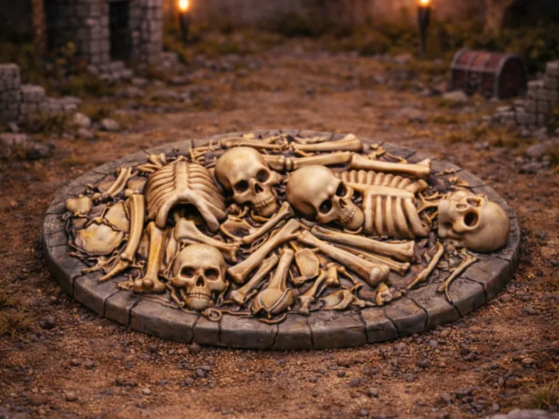 D&D Tabletop Terrain – Knochenhaufen