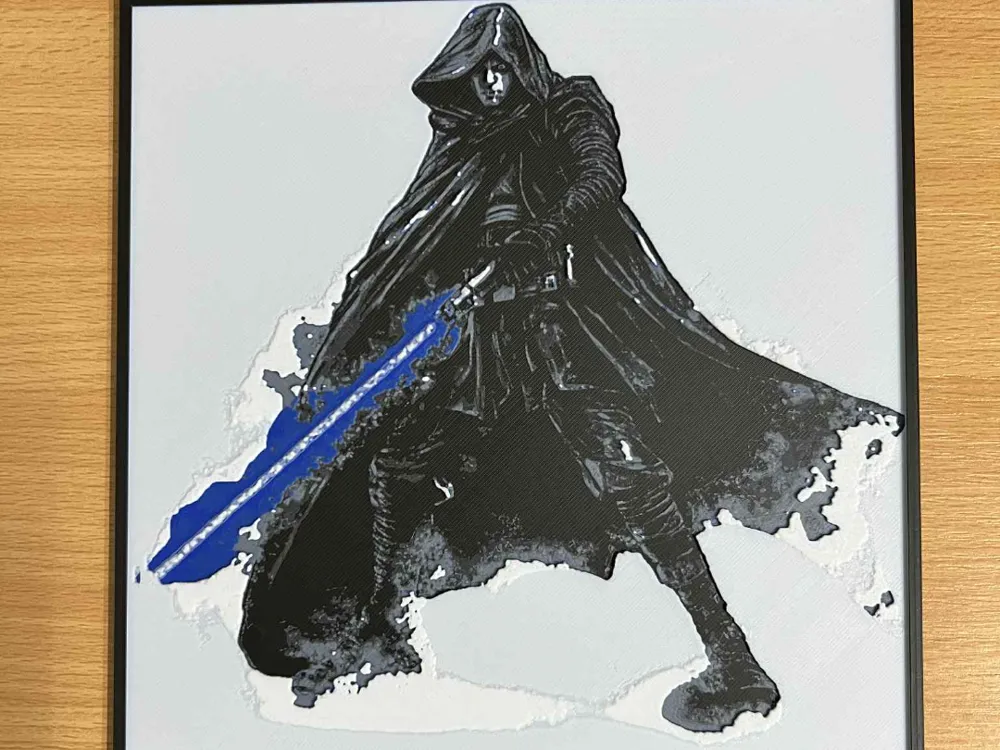 Jedi - Hueforge by xirsko MakerWorld: Download Free 3D Models