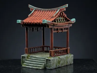 Mystic Zen Pavilion - Stylized Tabletop Terrain