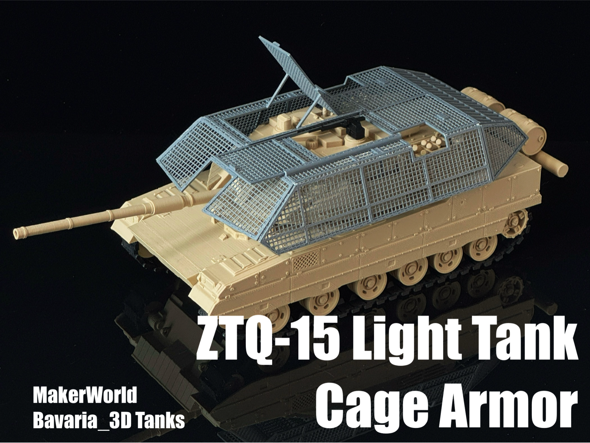 ZTQ-15 Light Tank Cage Armor 1/35 Scale - 1