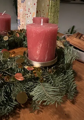 Kerzenhalter Adventskranz ohne Support