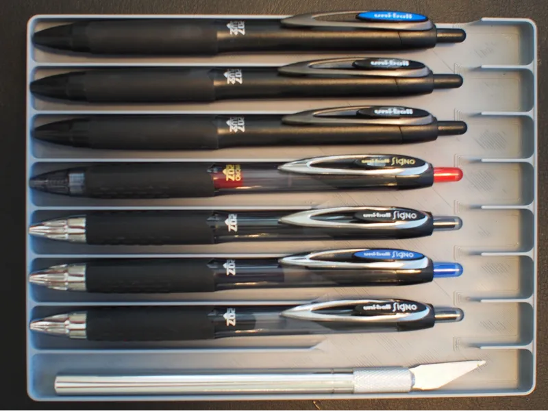 Gridfinity 4x3 Pen and Xacto Holder