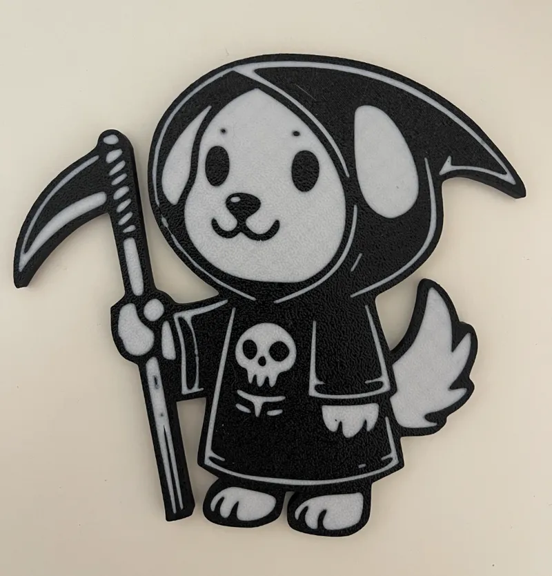 Reaper dog halloween decor