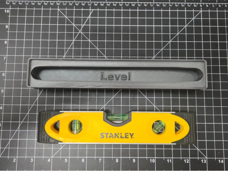 Small spirit level  organizer Gridfinity 1x6