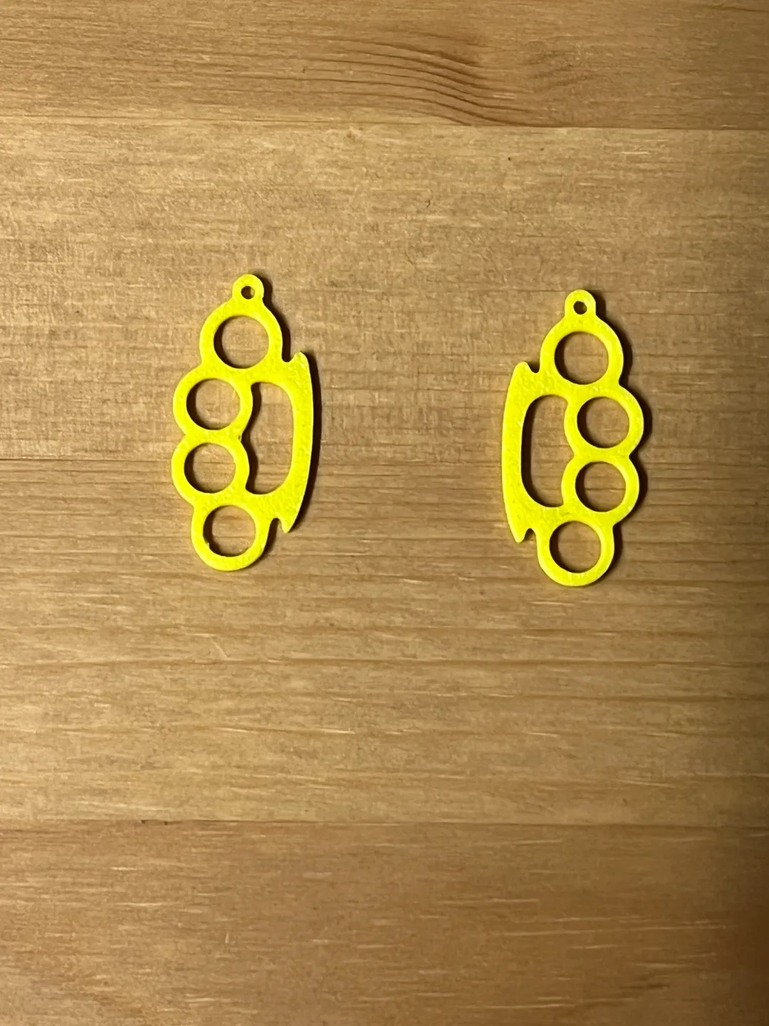 knuckle duster earrings view 2