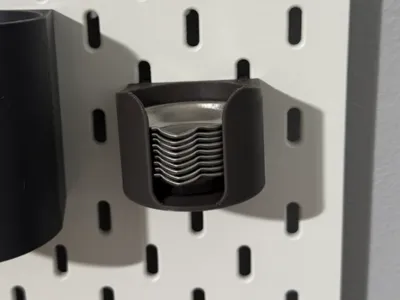 Ikea Skadis round palettes holder
