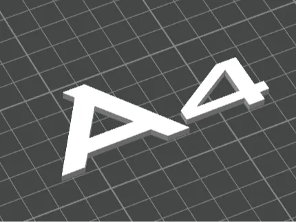 A4 sign for AUDI A4 2.0 TDI