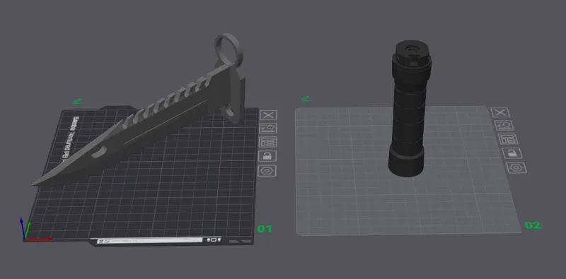 Bayonet low poly