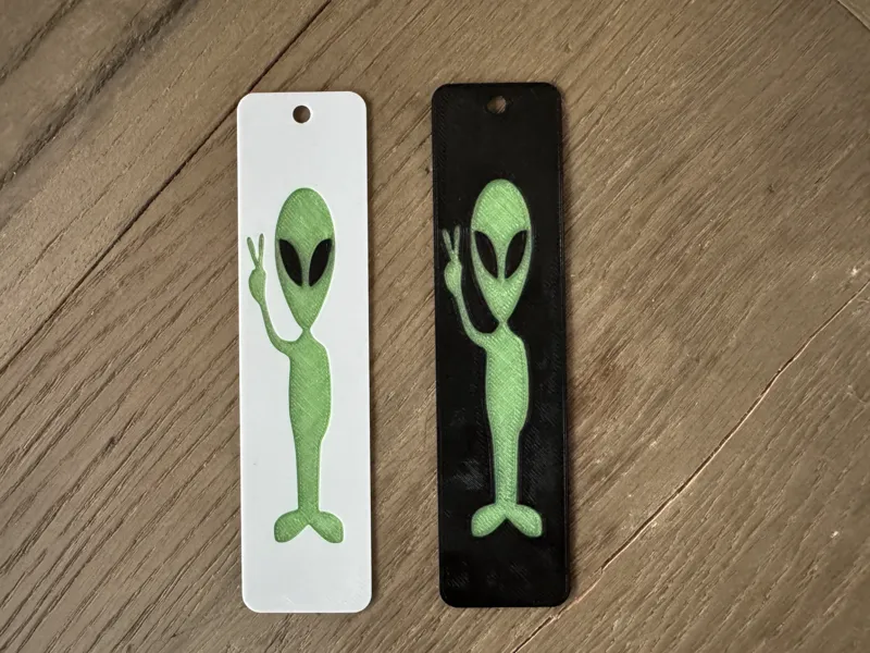 Peaceful Alien Bookmark