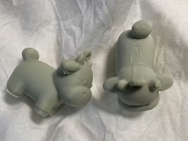 立体奶牛耳环