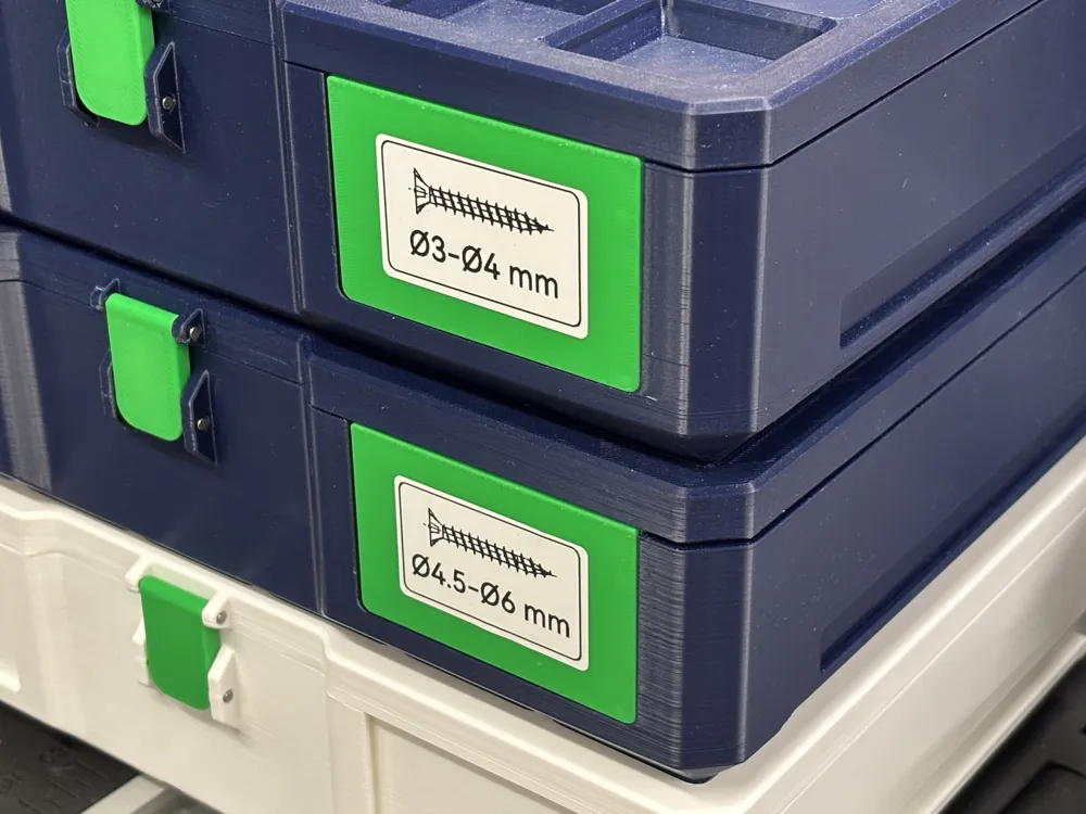 Label Holder for Gridfinity Storage Toolbox Large - Free 3D Print Model ...