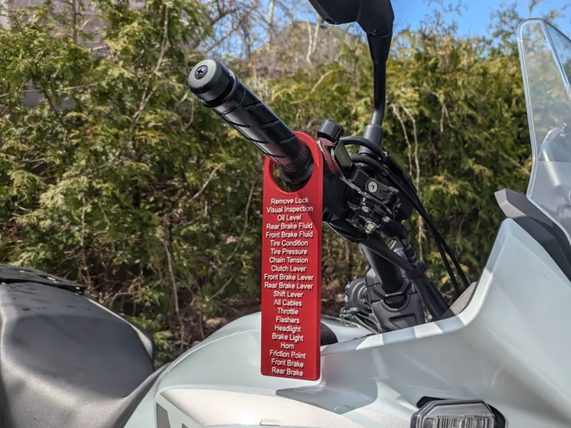 Motorcycle Pre Ride Inspection Checklist