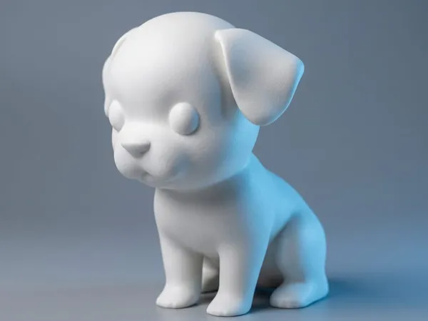 Statue de chiot mignon