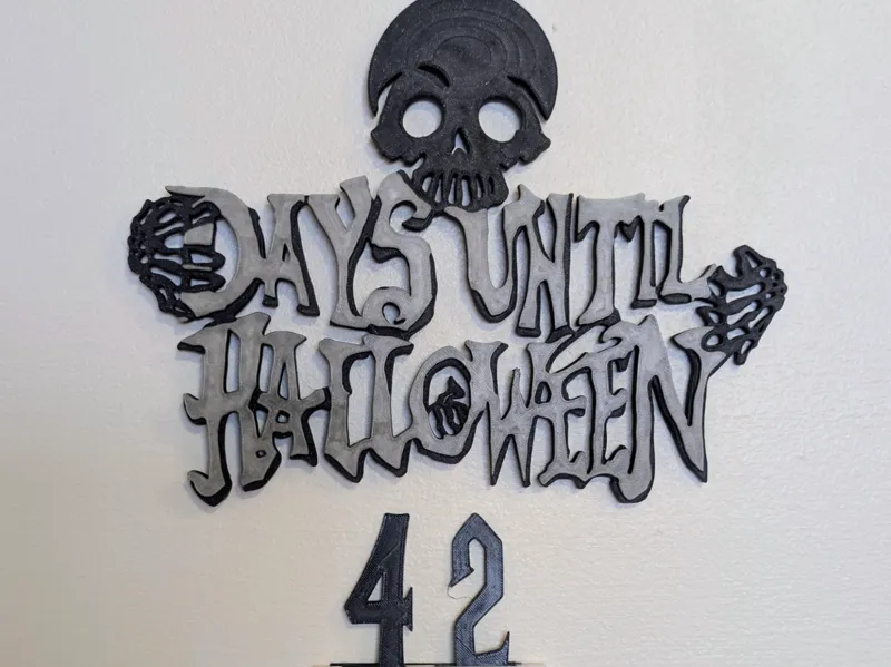 Halloween Countdown Sign