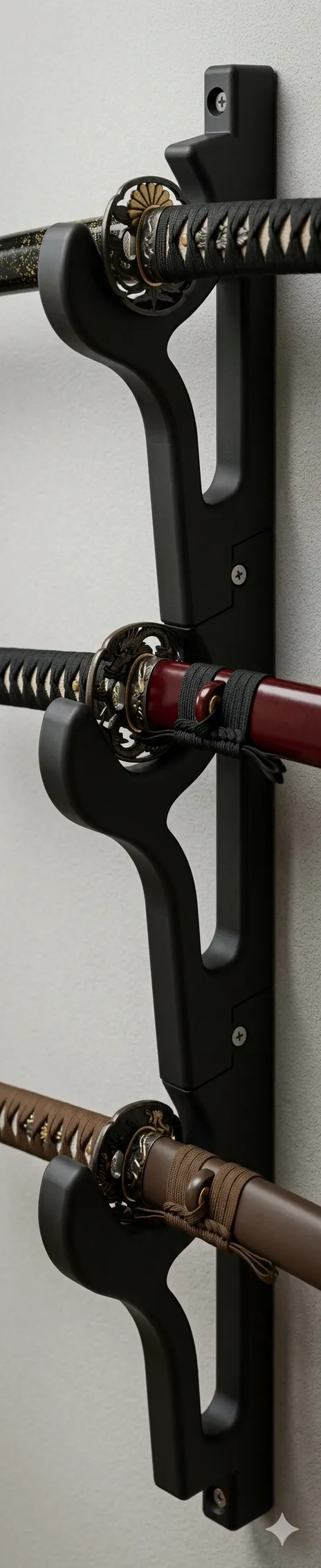 KATANA SWORD MODULAR WALL MOUNT - Free 3D Print Model - MakerWorld