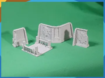 Escenografía en miniatura: Industrial Girder Wall Set A, Modular Terrain — vista de referencia 3
