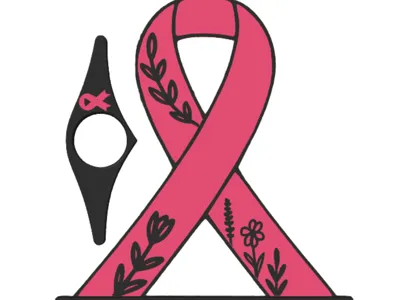 Cancer Ribbon and Page Holder