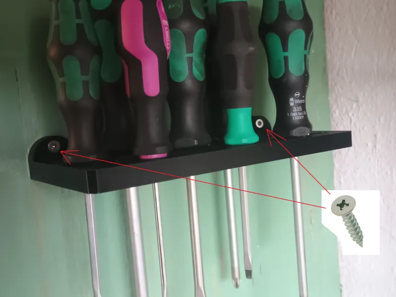 Small screwdriver holder