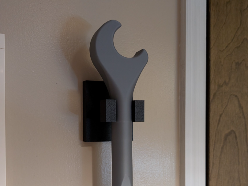 giant minifig brick style wrench wall decor