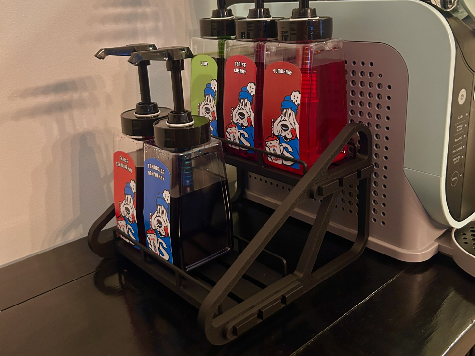 Slushie Syrup Pump Rack