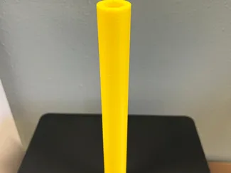 Hollow tube with closed end at 1 side