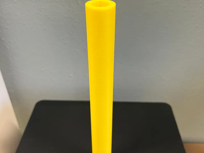 Hollow tube with closed end at 1 side