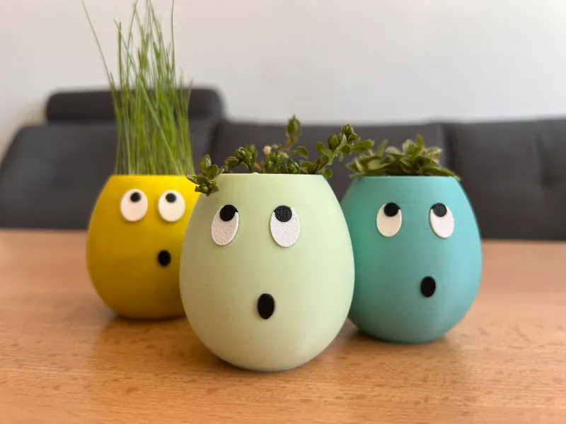 Egg with hair! Easter plant egg