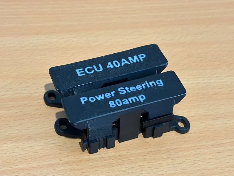 Bussmann Midi Fuse Holder covers - modifiable text