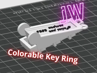 Colourable Keyring Stand JW 2026 congress