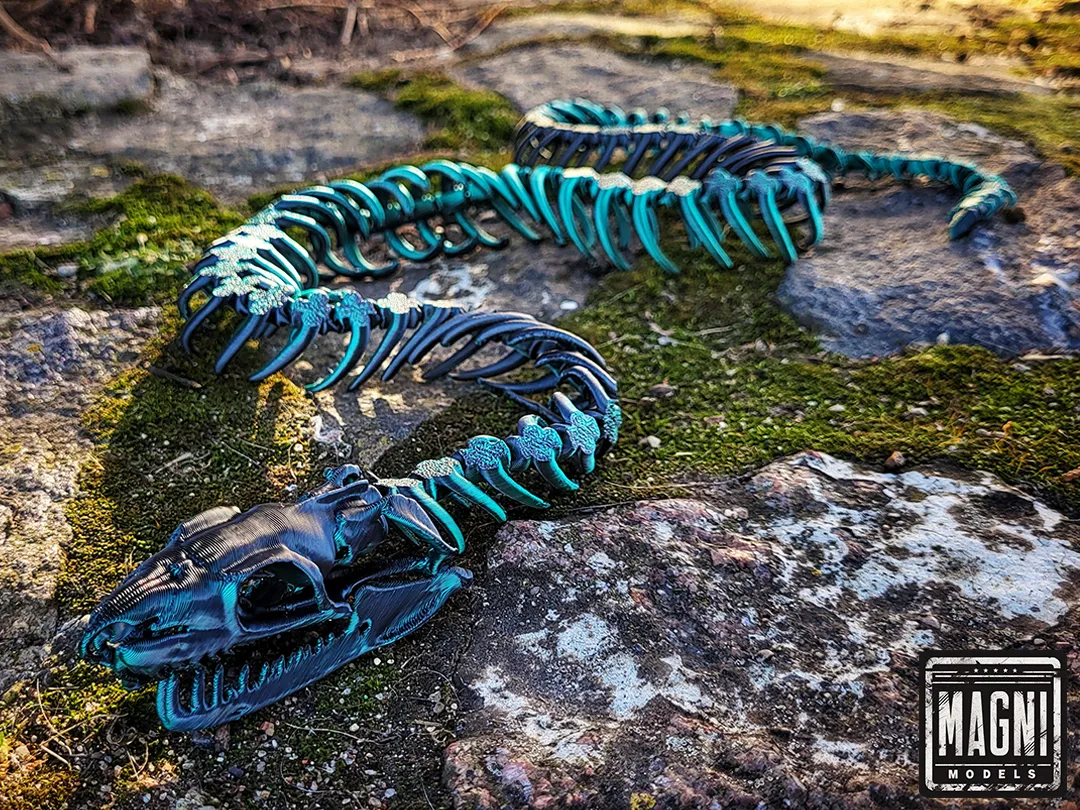 Articulated Snake Skeleton view 2